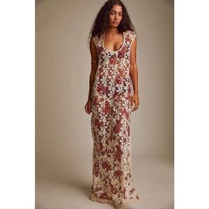 Free People Lilly Lace Maxi Dress Size XS